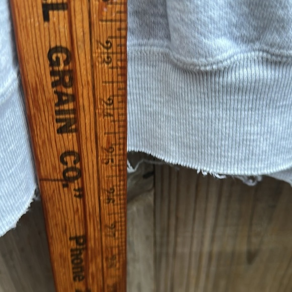 Vintage 90s LOGO 7 Gray Atlanta Braves Crewneck Sweater Size Large - Picture 13 of 15